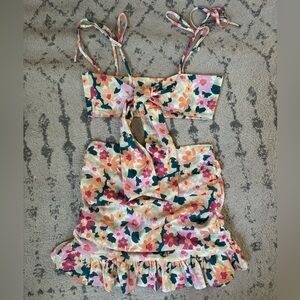 Floral skirt set